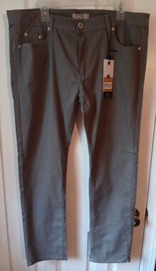 Mens Slim Fit Stretch Vertical Sport Pants 38/30